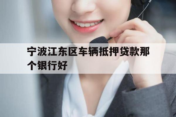宁波江东区车辆抵押贷款那个银行好