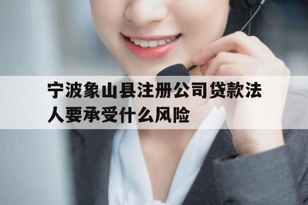 宁波象山县注册公司贷款法人要承受什么风险