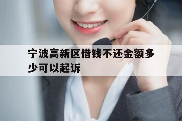 宁波高新区借钱不还金额多少可以起诉
